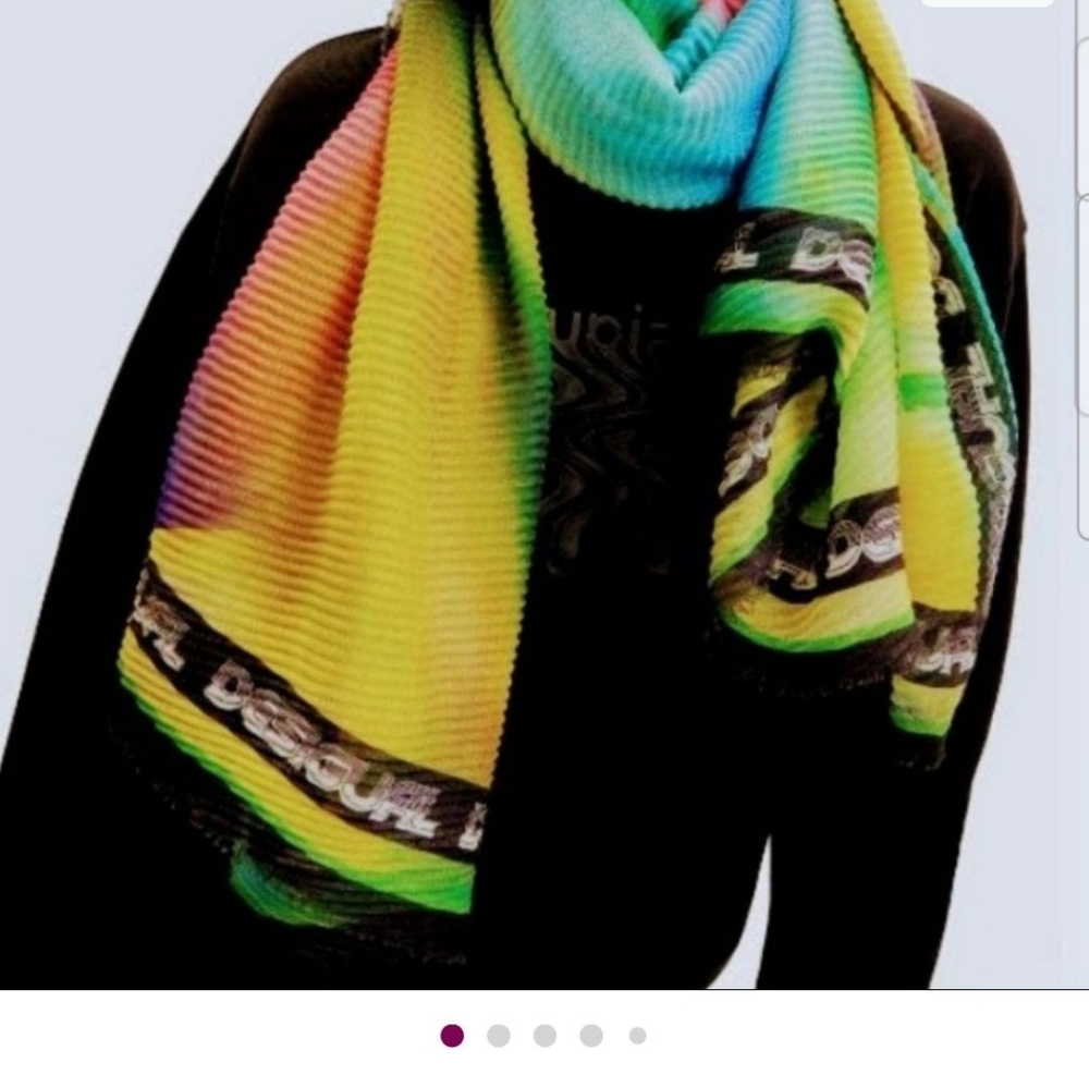 Desigual Colorful Gradient Scarf